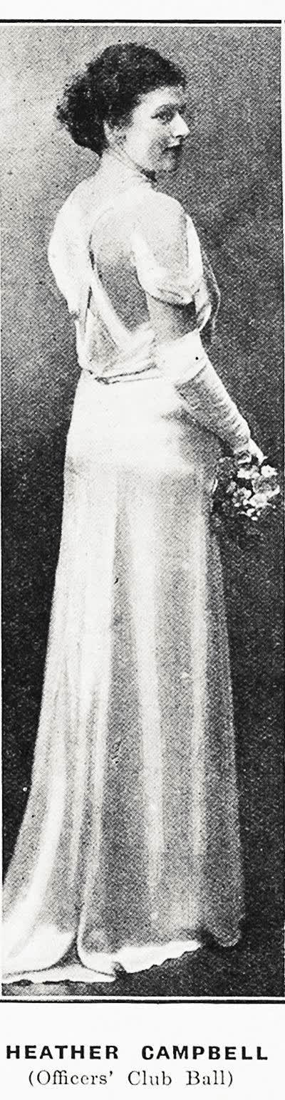 Heather Campbell (Christchurch Officers' Club Ball), 1935