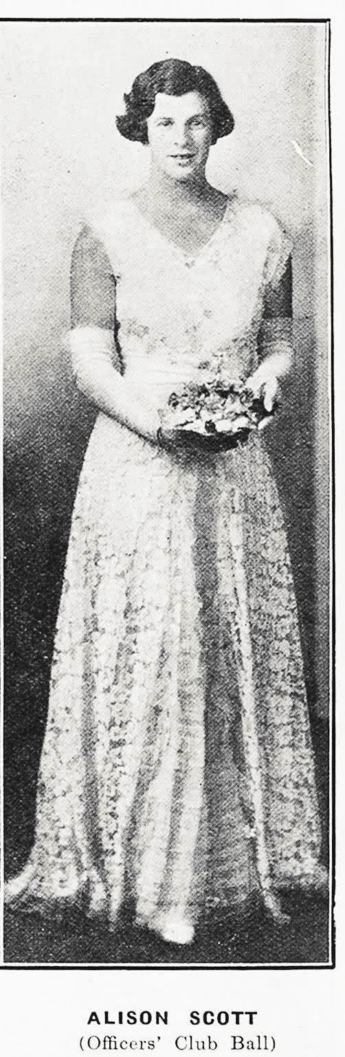 Alison Scott (Christchurch Officers' Club Ball), 1935