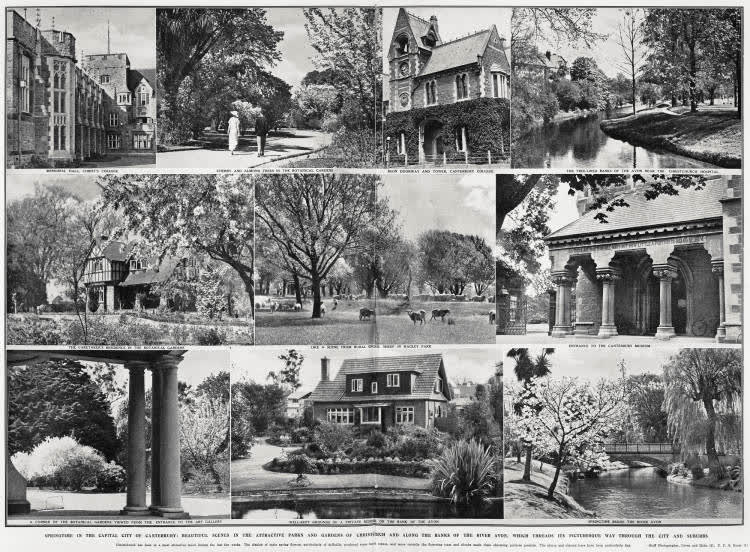 Springtime in the capital city of Canterbury, 1935