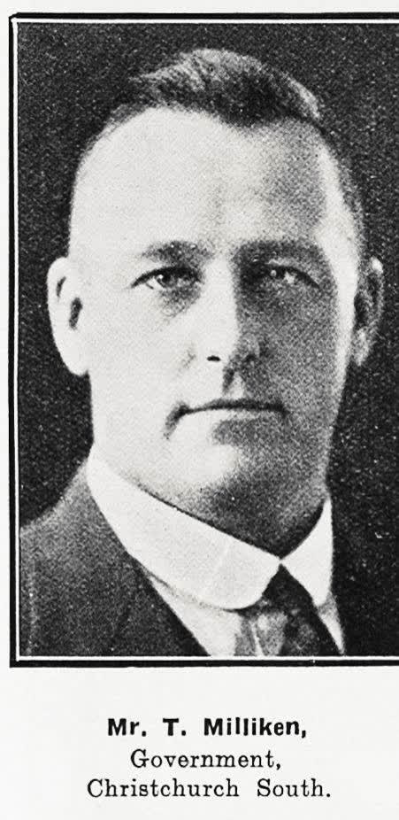 Mr. T. Milliken, Government candidate, Christchurch South, 1935