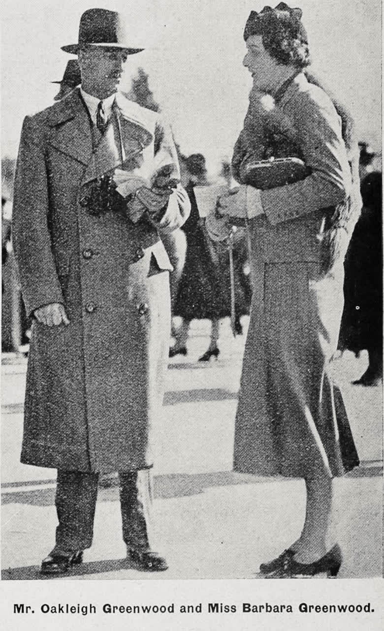Mr. Oakleigh Greenwood and Miss Barbara Greenwood, 1936