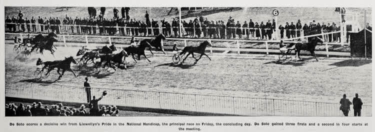 The National Handicap at the New Zealand Trotting Club's meeting at Addington Raceway, Christchurch, 1936