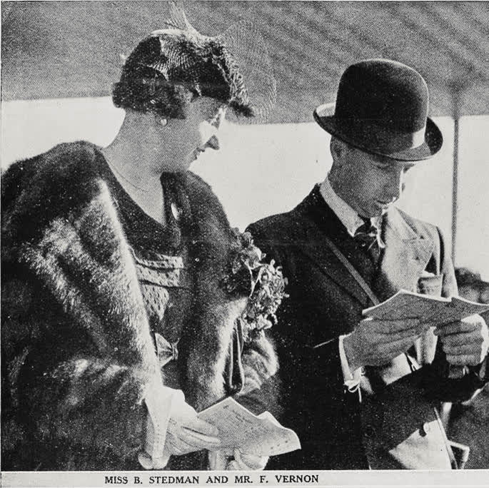 Miss B. Stedman and Mr. F. Vernon, 1936