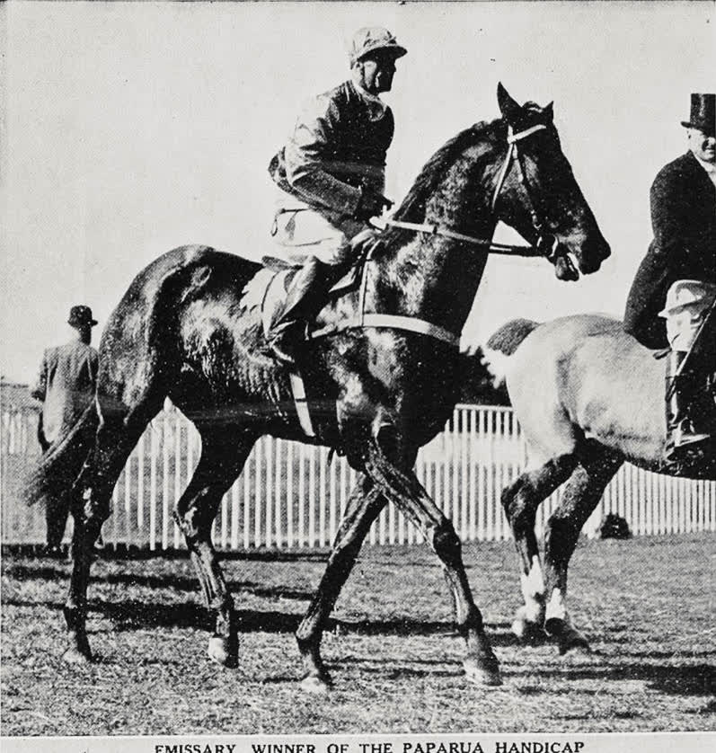 Emissary winner of the Paparua Handicap, 1936