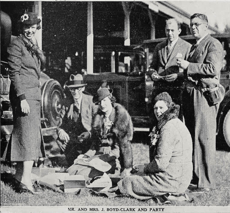 Mr. and Mrs. J. Boyd-Clark and party, 1936