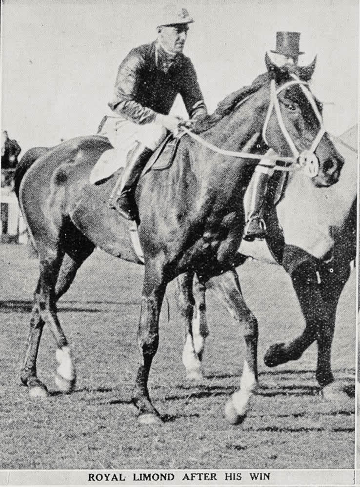 Royal Limond after his win, 1936