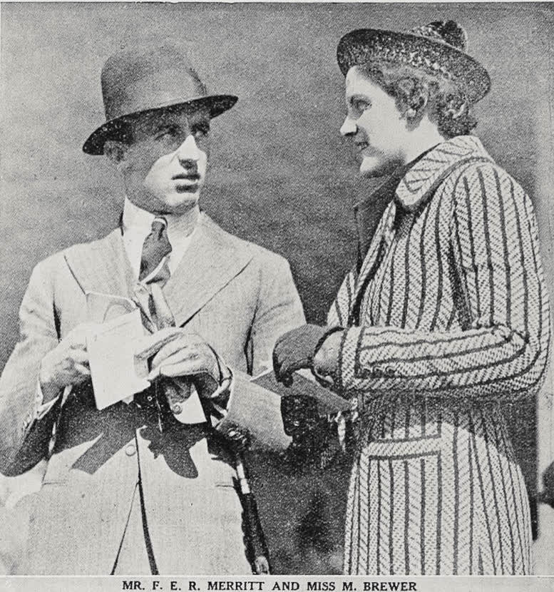Mr. F. E. R. Merritt and Miss M. Brewer, 1936