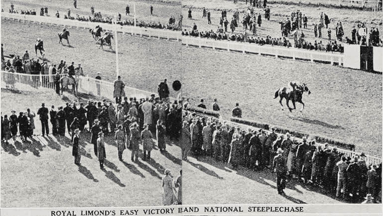 Royal Limond's easy victory in the Grand National steeplechase, 1936