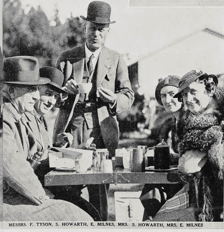Messrs. F. Tyson, S. Howarth, E. Milnes, Mrs. S. Howarth, Mrs. E. Milnes, 1936