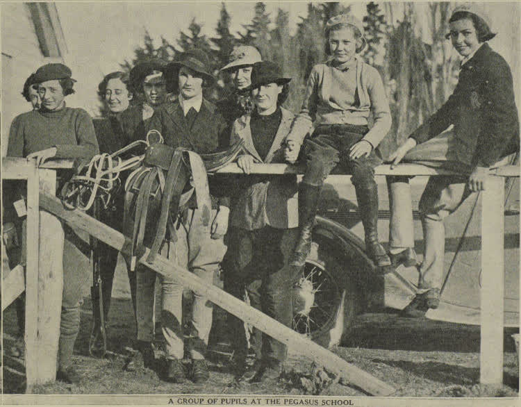 A group of pupils at the Pegasus School, 1937