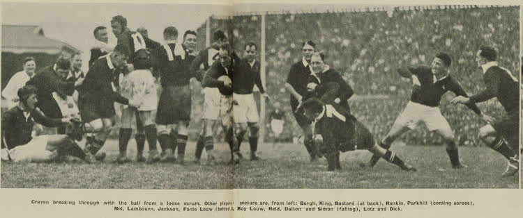 South Africa evens the Test match results with a great victory over the All Blacks, 1937
