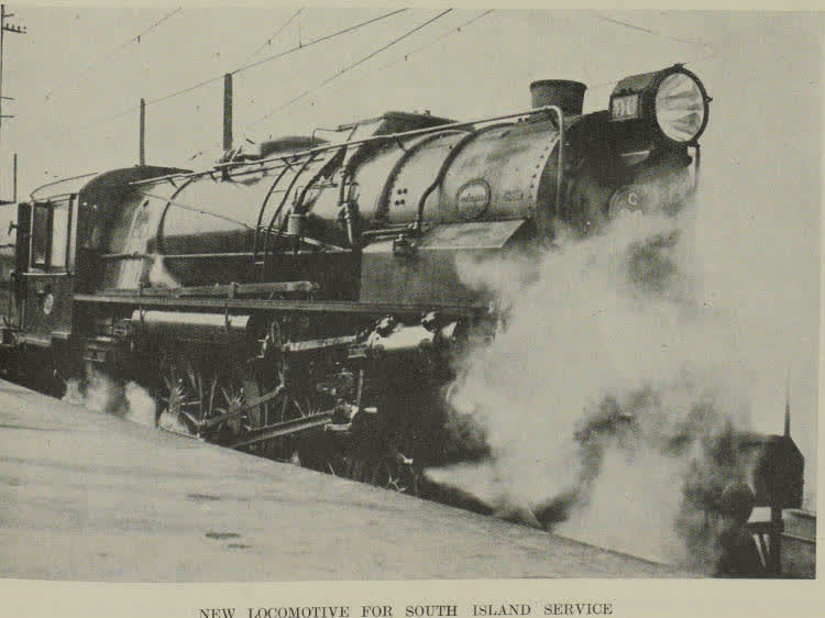 New locomotive for South Island service, 1937