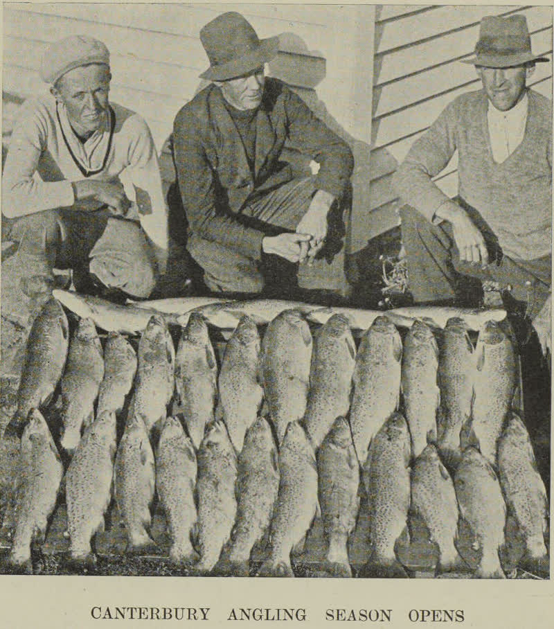 Canterbury angling season opens, 1938