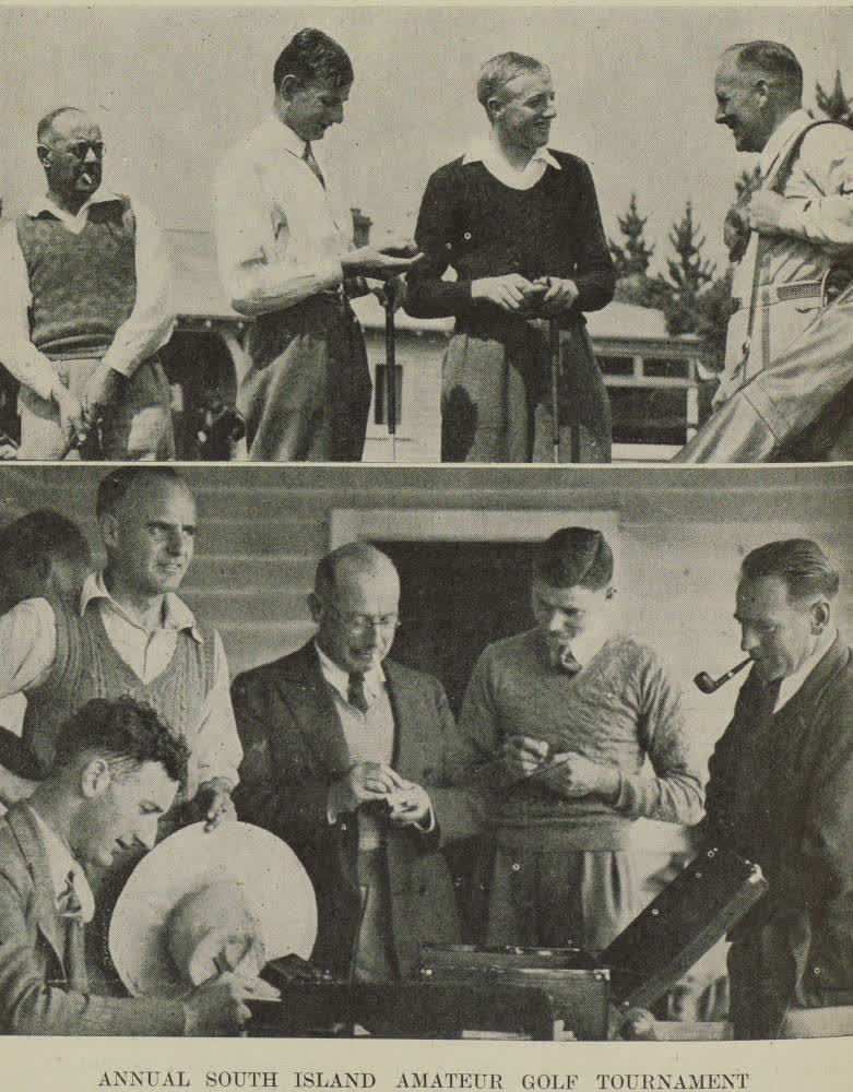 Annual South Island amateur golf tournament, 1938
