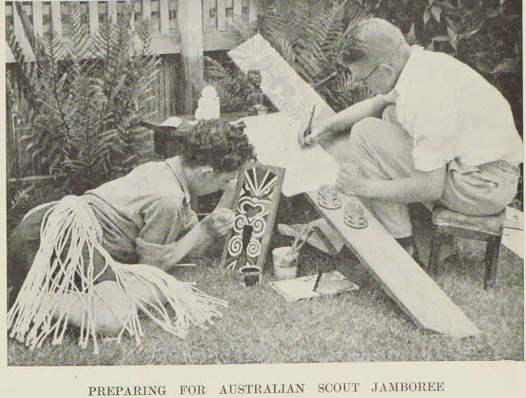 Christchurch scouts preparing for Australian Scout Jamboree in Sydney, 1938