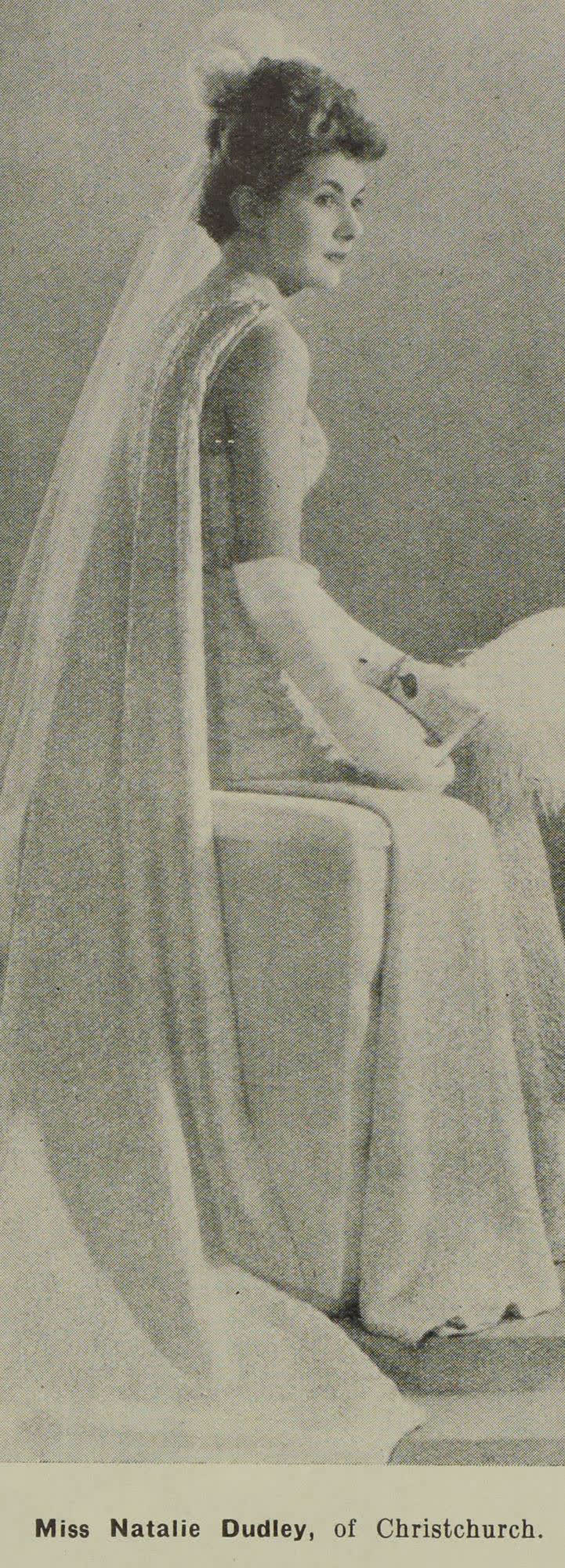 Miss Natalie Dudley, of Christchurch, 1939
