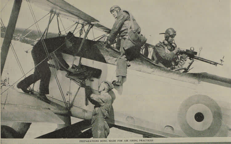 Preparations being made for air firing practices, 1941