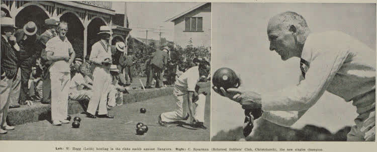 28th New Zealand Bowling Championships in Christchurch, 1941