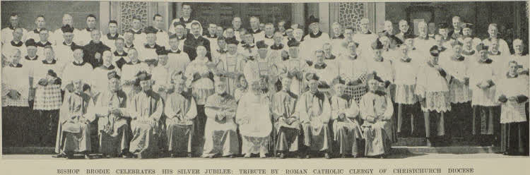 Bishop Brodie celebrates his silver jubilee: tribute by Roman Catholic clergy of Christchurch Diocese, 1941