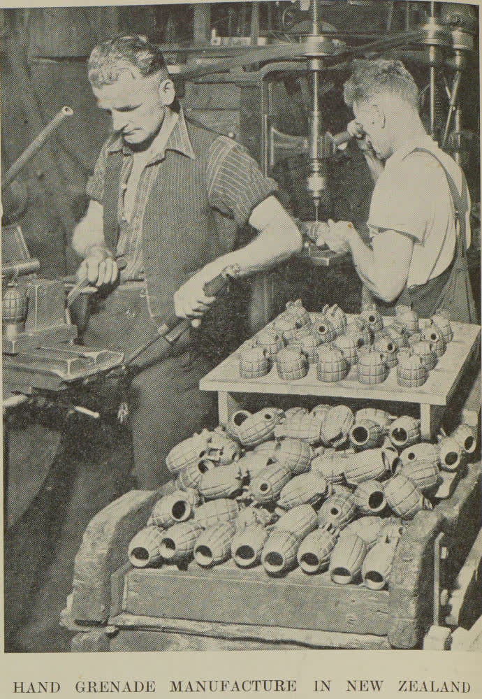 Hand grenade manufacture in New Zealand, 1941