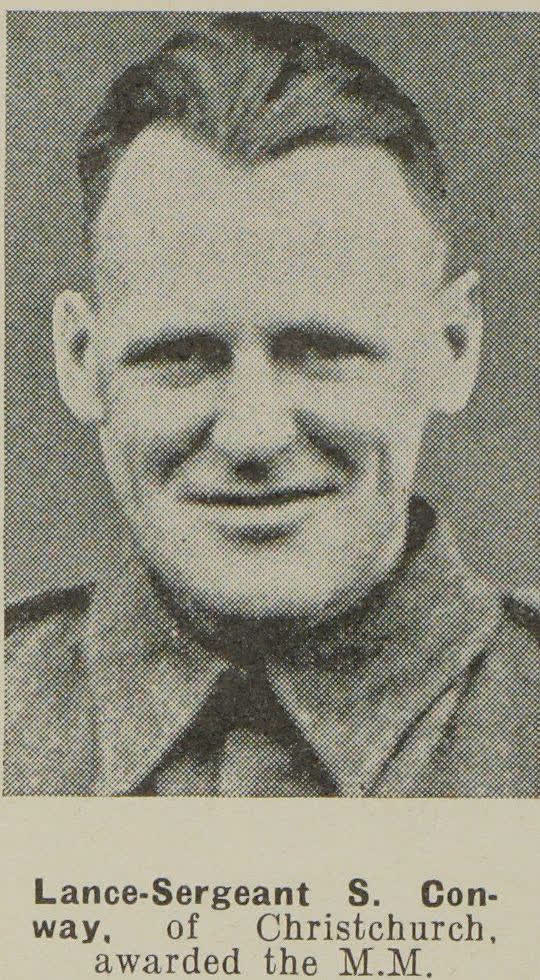 Lance-Sergeant S. Conway, of Christchurch, awarded the M. M., 1942