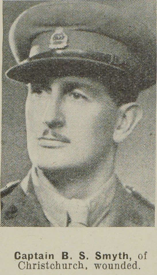 Captain B. S. Smyth, of Christchurch, wounded, 1942