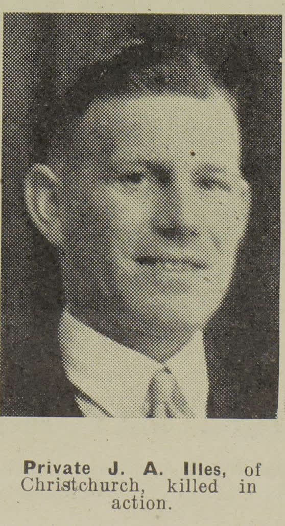Private J. A. Illes, of Christchurch, killed in action, 1943