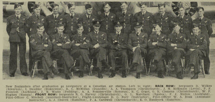 New Zealanders training for the Royal Air Force, 1944