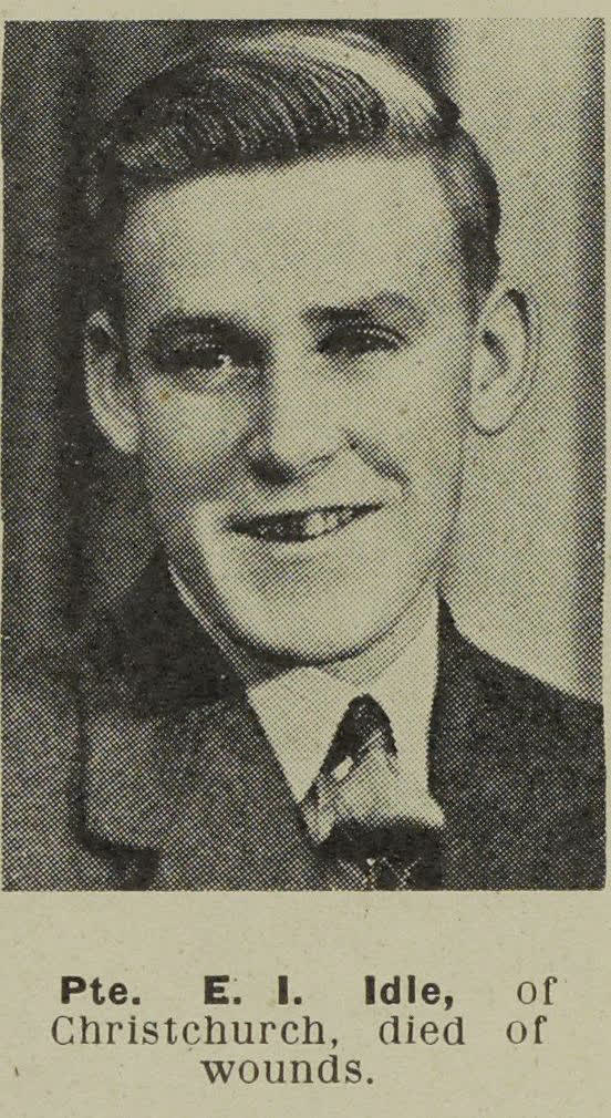 Pte. E. I. Idle, of Christchurch, died of wounds, 1944