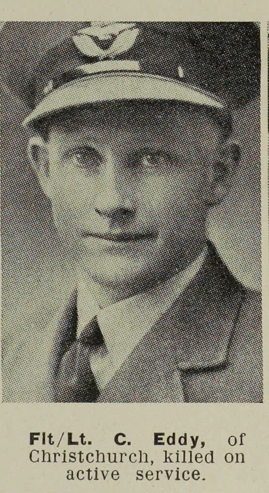 Flight-Lieutenant C. Eddy, of Christchurch, killed on active service, 1944