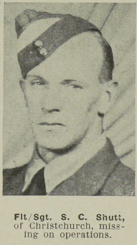 Flight-Sergeant S. C. Shutt, of Christchurch, missing on operations, 1944