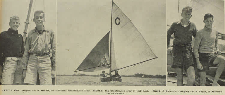 Cornwell Cup yachting races at Lyttelton, 1945