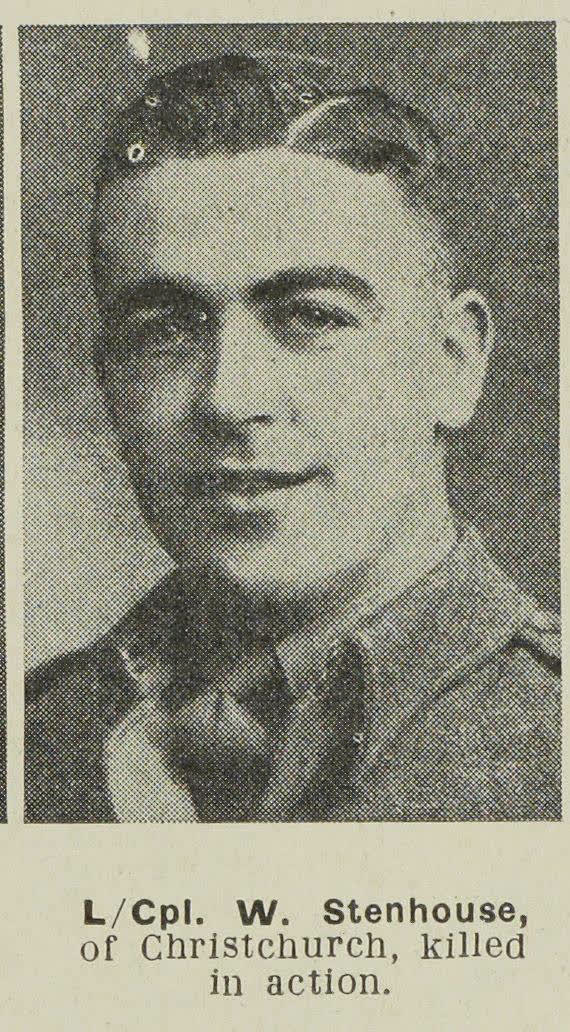 Lance-Corporal W. Stenhouse, of Christchurch, killed in action, 1945