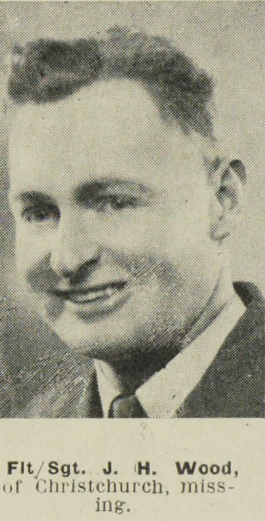 Flight-Sergeant J. H. Wood, of Christchurch, missing, 1945