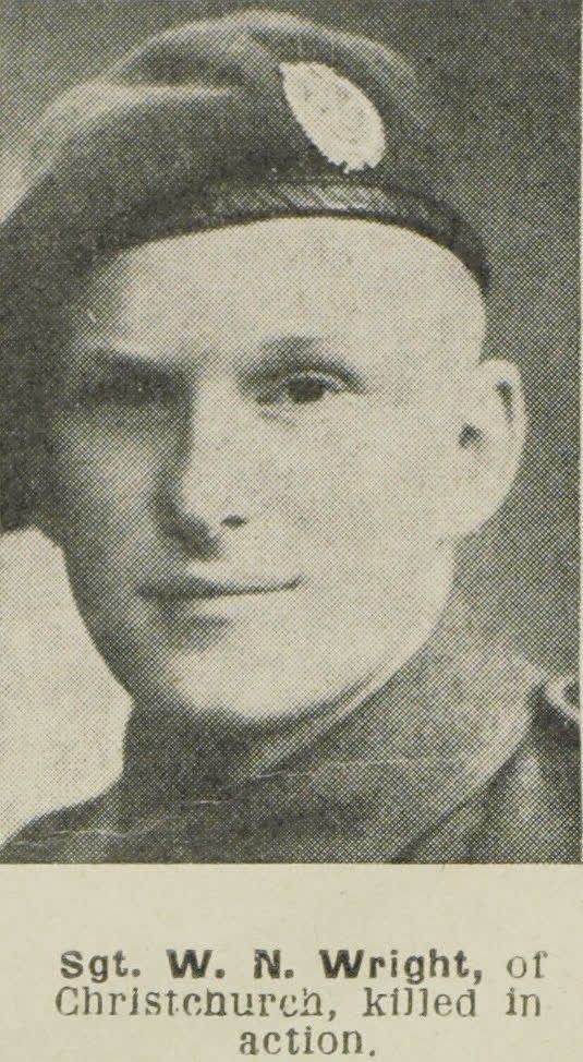 Sgt. W. N. Wright, of Christchurch, killed in action, 1945