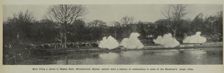 Victory celebrations in Christchurch, 1945