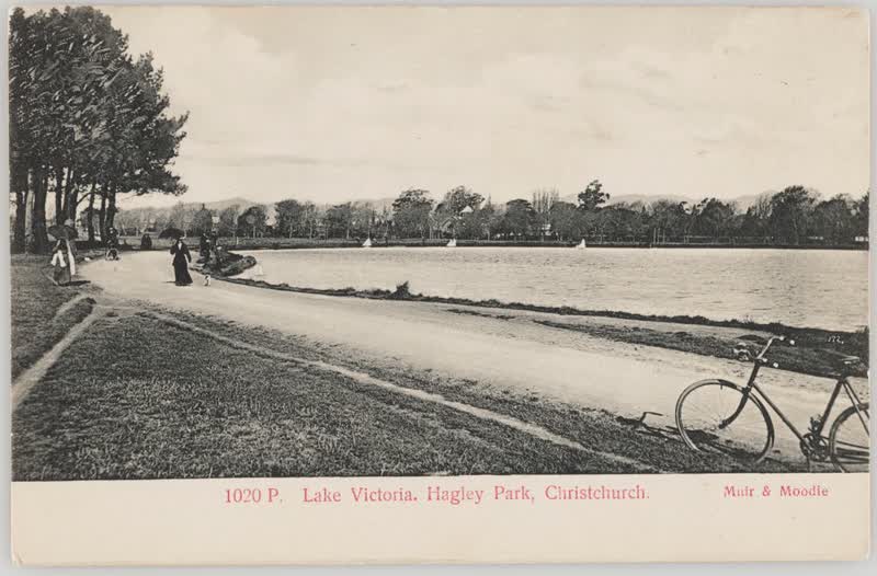 Lake Victoria, Hagley Park, Christchurch, 1905
