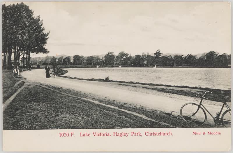 Lake Victoria, Hagley Park, Christchurch, 1905