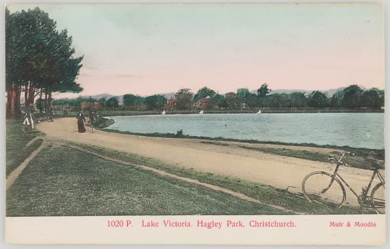 Lake Victoria, Hagley Park, Christchurch, 1905