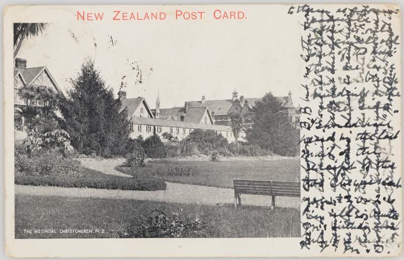 The Hospital, Christchurch, N.Z., 1900