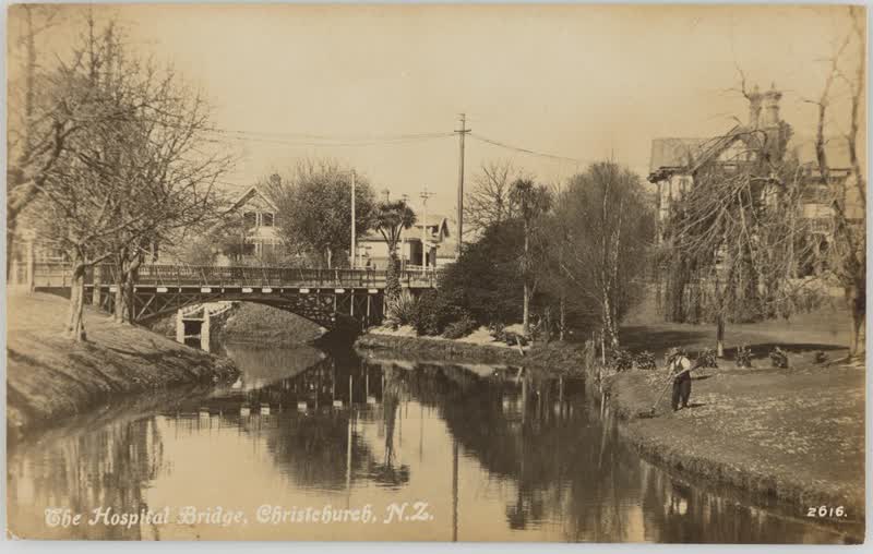 The Hospital Bridge, Christchurch, New Zealand, 1900