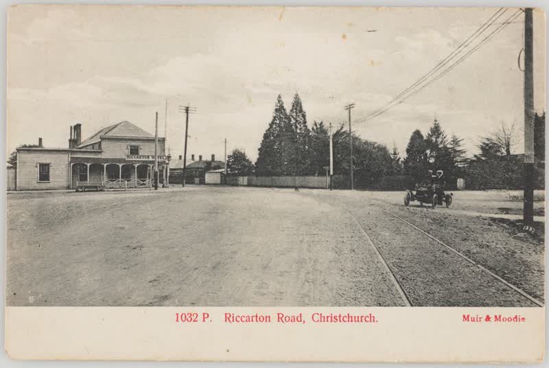 Riccarton Road, Christchurch, 1905