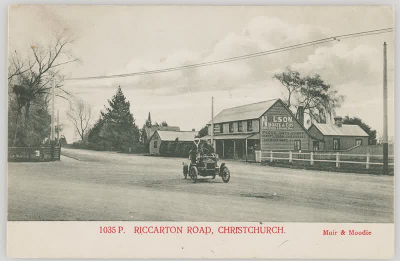 Riccarton Road, Christchurch, 1905