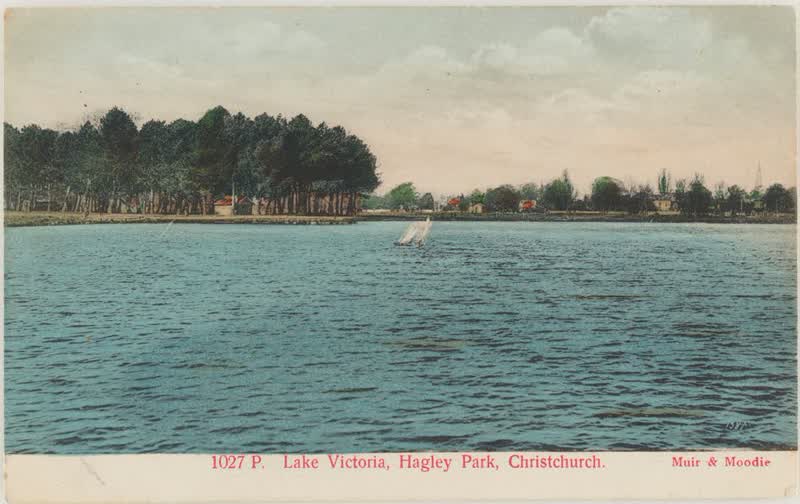 Lake Victoria, Hagley Park, Christchurch, 1905