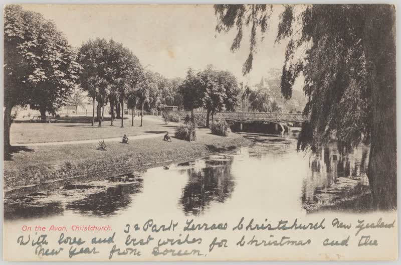 On the Avon, Christchurch, 1900