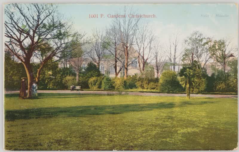 Gardens, Christchurch, 1905