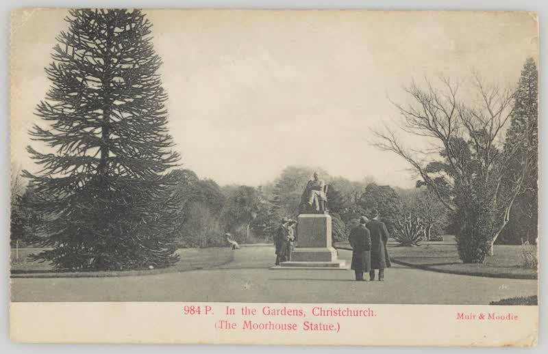 In the Gardens, Christchurch (The Moorhouse Statue), 1905