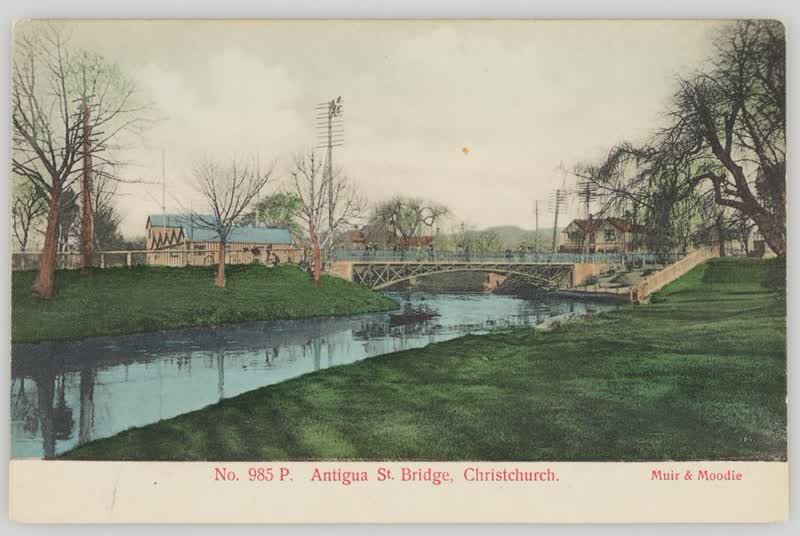 Antigua Street Bridge, Christchurch, 1905