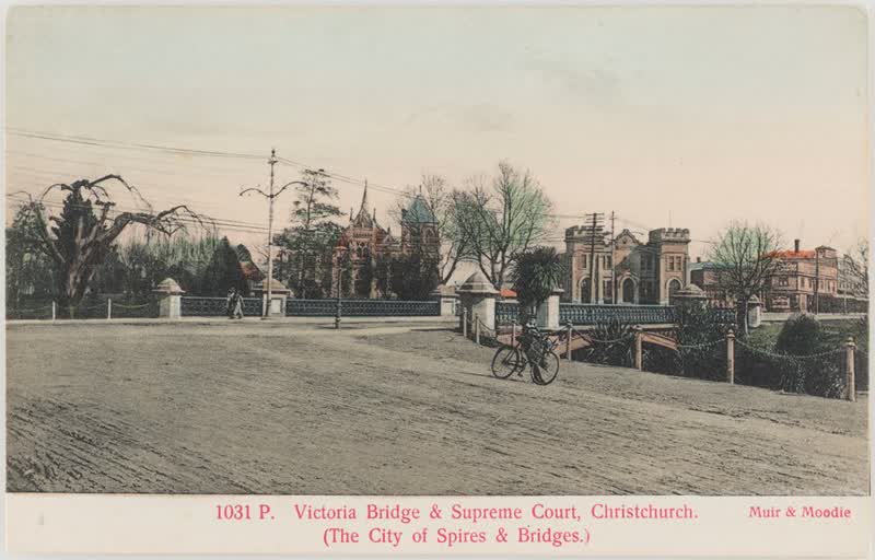 Victoria Square and Supreme Court, Christchurch, 1905
