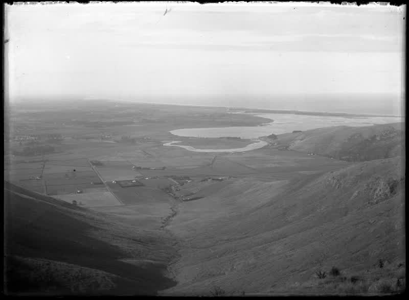 Part of Canterbury Plains and Heathcote Estuary from the new Summit Track., 1912